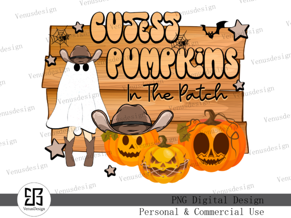 Cutest pumpkins in the patch png t shirt vector file