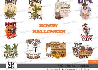 Howdy Halloween Sublimation Bundle graphic t shirt