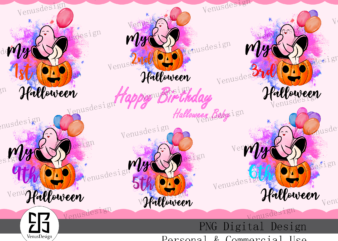 My Birthday Halloween Girl Sublimation t shirt designs for sale