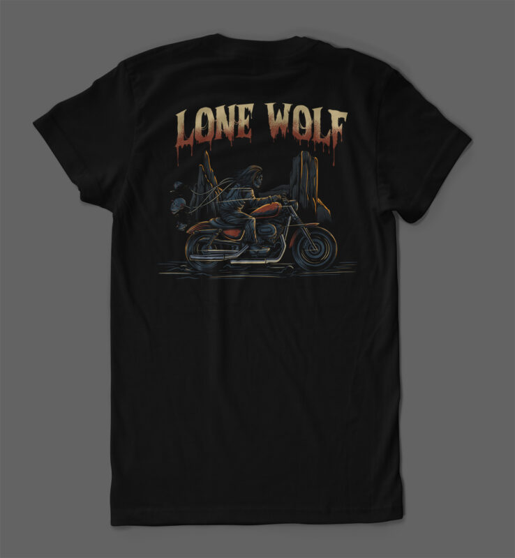 lone wolf illustration