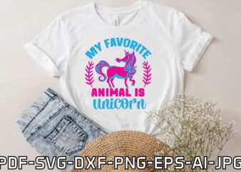 my favorite animal is unicorn t shirt designs for sale