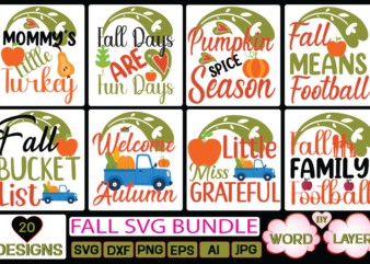 FALL SVG BUNDLE t shirt graphic design