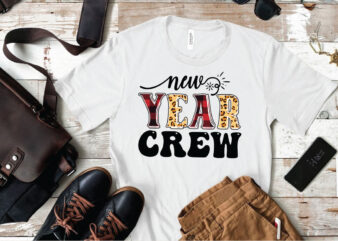 new year crew T shirt vector artwork