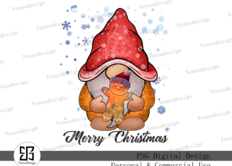 Merry Christmas Gingerbread Sublimation