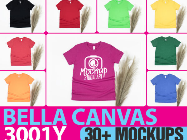 Bella canvas 3001, t-shirt mockups, flat lay mockup, 30 mockups