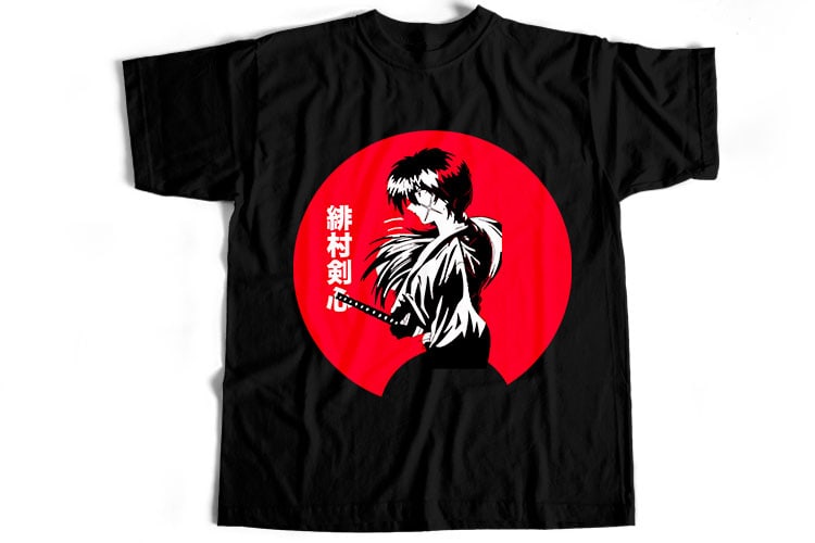 10 Best Selling Samurai T-Shirt Design Bundle For Commercial Use