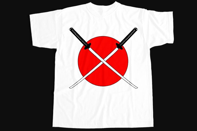 10 Best Selling Samurai T-Shirt Design Bundle For Commercial Use