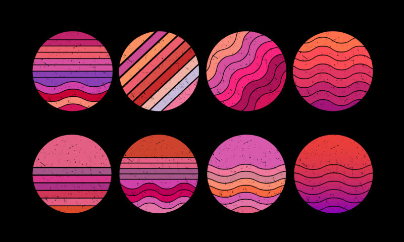 Vintage sunset collection
