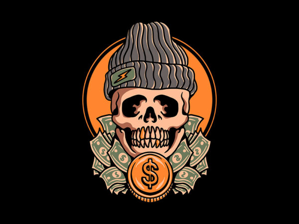 Rich skull t shirt design online