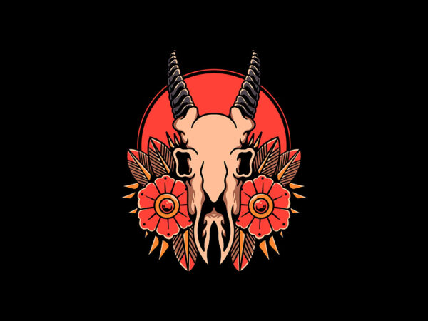 Rose goat t shirt design online