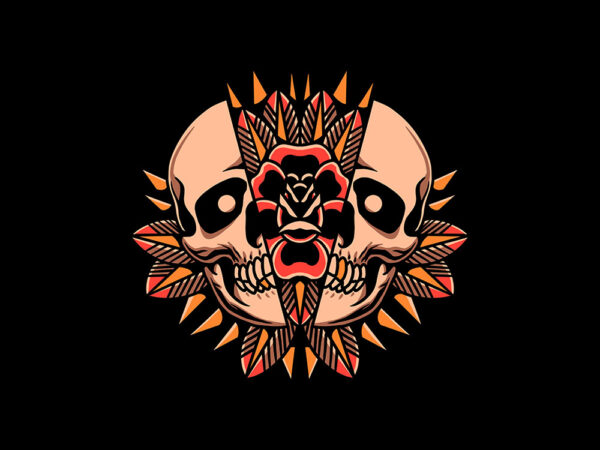 Rose inside t shirt design online