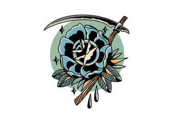 rose of death t shirt design online