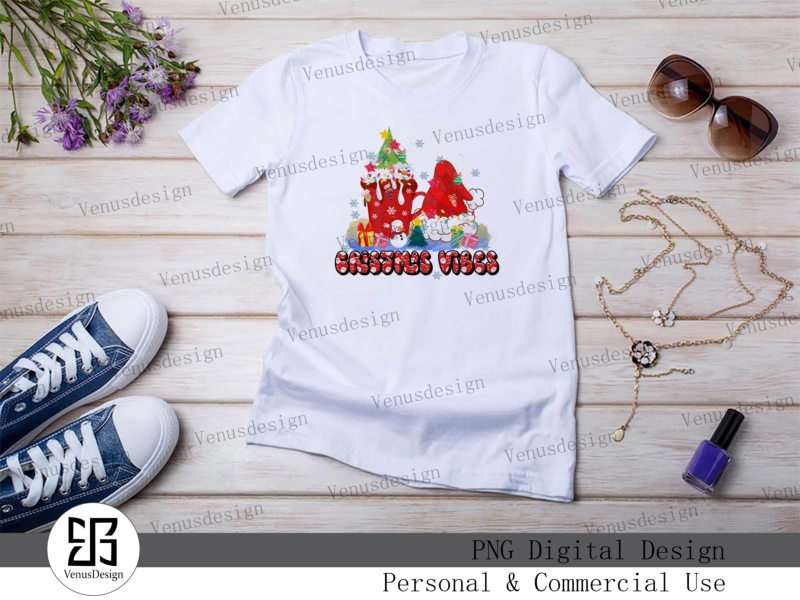 Christmas Vibes Sublimation Design