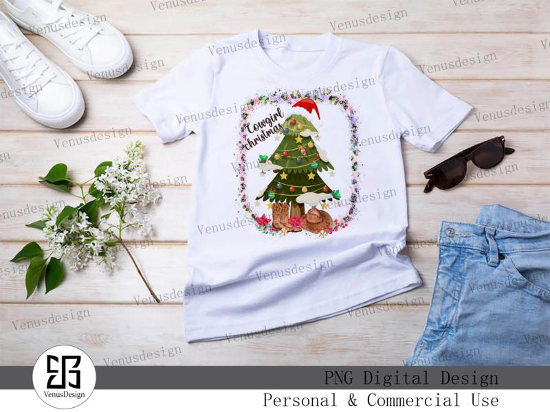 Cowgirl Christmas Sublimation