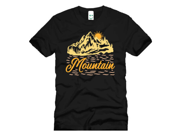 Mountain t shirt design