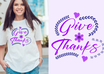 give thanks t shirt design