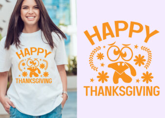 happy thanksgiving t shirt design