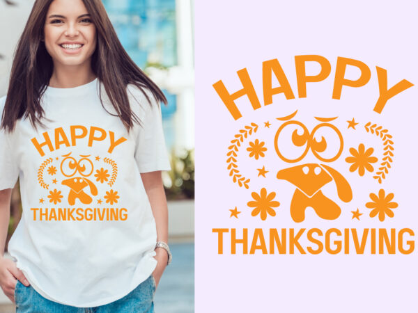 Happy thanksgiving t shirt design