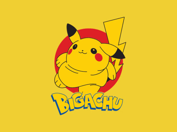 Bigachu t shirt template