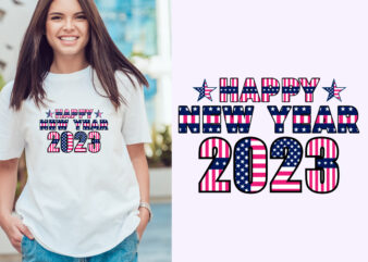 happy new year t shirt design