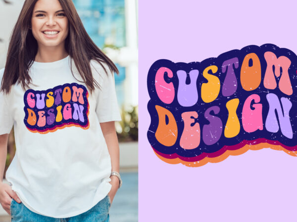 Custom design groovy vintage, typography t shirt print design graphic illustration vector. daisy ornament flower design. card, label, poster, sticker, Custom design groovy vintage, typography t shirt print design graphic illustration vector. daisy ornament flower design. card, label, poster, sticker,