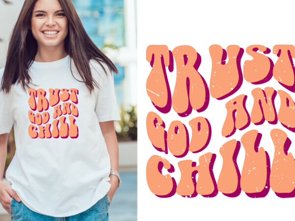 Groovy style typography t shirt design vector