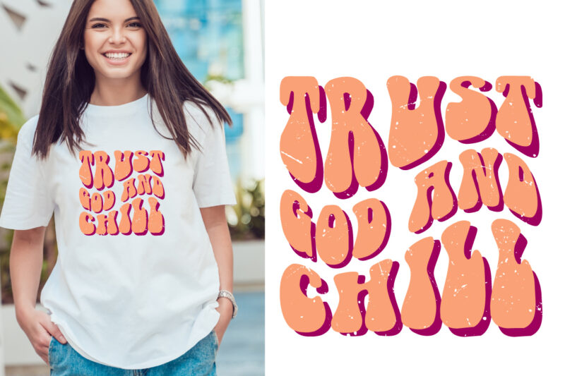 groovy style Typography T Shirt Design Vector