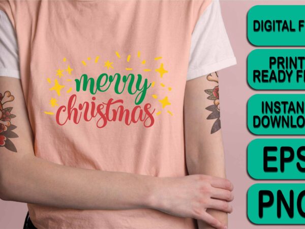 Merry christmas shirt print template, funny xmas shirt design, santa claus funny quotes typography design