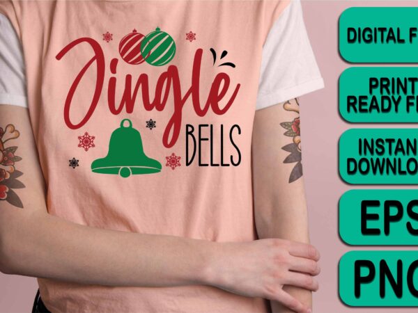 Jingle bells, merry christmas shirts print template, xmas ugly snow santa clouse new year holiday candy santa hat vector illustration for christmas hand lettered Jingle bells, merry christmas shirts print template, xmas ugly snow santa clouse new year holiday candy santa hat vector illustration for christmas hand lettered