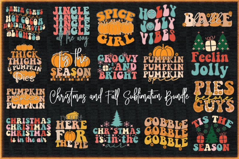 Christmas and Fall Sublimation Bundle