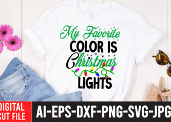 My Favorite Christmas lights T-Shirt Design ,My Favorite Christmas lights SVG Cut File , Christmas SVG Mega Bundle , 220 Christmas Design , Christmas svg bundle , 20 christmas t-shirt