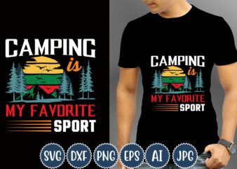 Camping Is My Favorite Sport T-shirt, Camping T-Shirts, Funny Camping Shirts, Camp Lovers Gift, We’re More Than Just Camping Friends We’re Like A Really Small Gang T-shirt,Happy Camper Shirt, Happy