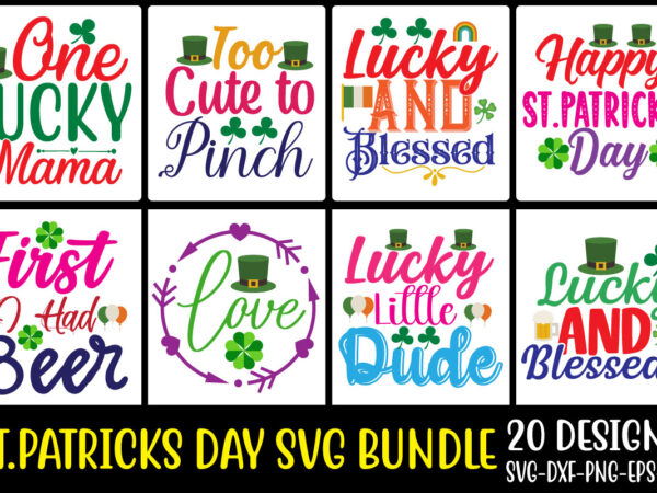 St,patrice svg bundle t shirt template vector