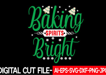 Baking Spirits Bright vector t-shirt design