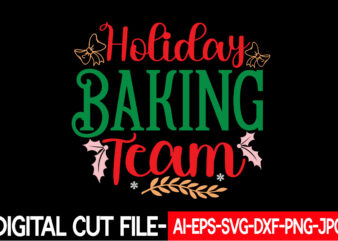 Holiday Baking Team vector t-shirt design