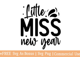 Little miss new year t shirt