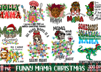 Funny Mama Christmas Sublimation Bundle