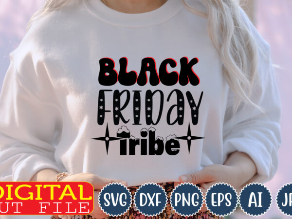 Black friday tribe, t shirt template
