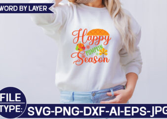 Happy Pumpkin Season SVG Cut File