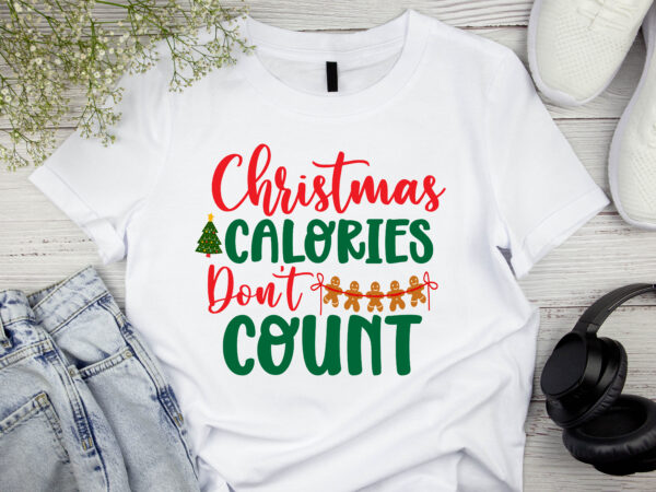 Christmas calories don’t count vector design