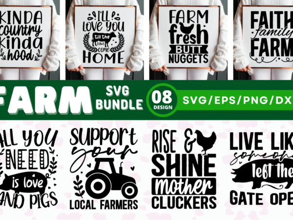 Farmhouse svg bundle t shirt graphic design