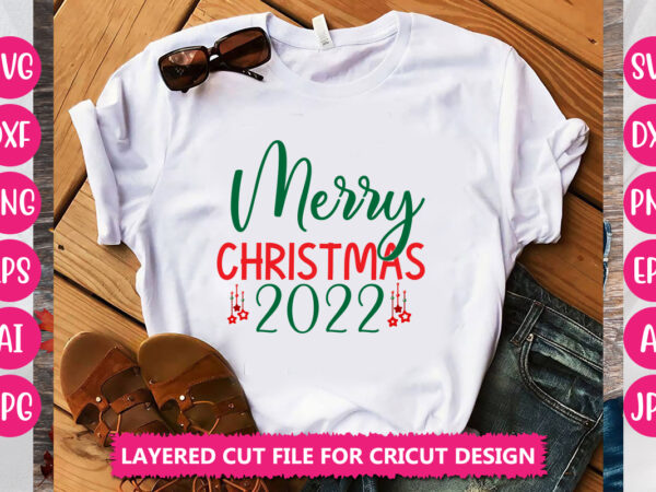 Merry christmas 2022 vector design