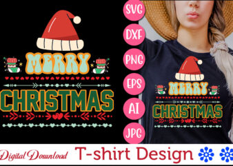 Merry Christmas vector svg t-shirt design