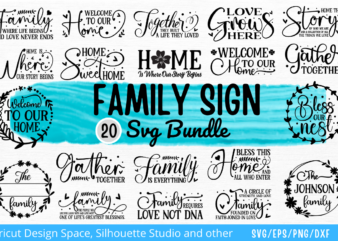 Family Sign SVG Bundle