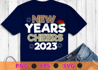 New Years Eve funny Happy New Year 2023 cheetah pattern leopard T-shirt design svg, New Years Eve png,funny Happy New Year 2023, cheetah pattern, leopard T-shirt