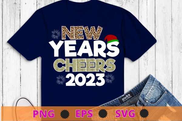 New years eve funny happy new year 2023 cheetah pattern leopard t-shirt design svg, new years eve png,funny happy new year 2023, cheetah pattern, leopard t-shirt