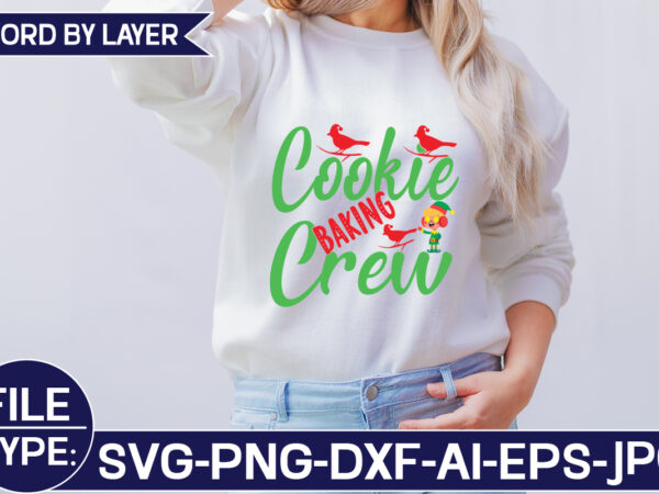 Cookie baking crew svg cut file t shirt vector file