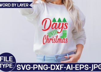 Days Until Christmas SVG Cut File