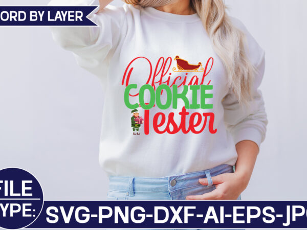 Official cookie tester svg cut file t shirt design online