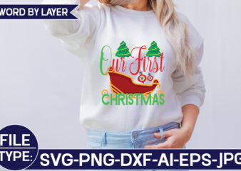 Our First Christmas SVG Cut File